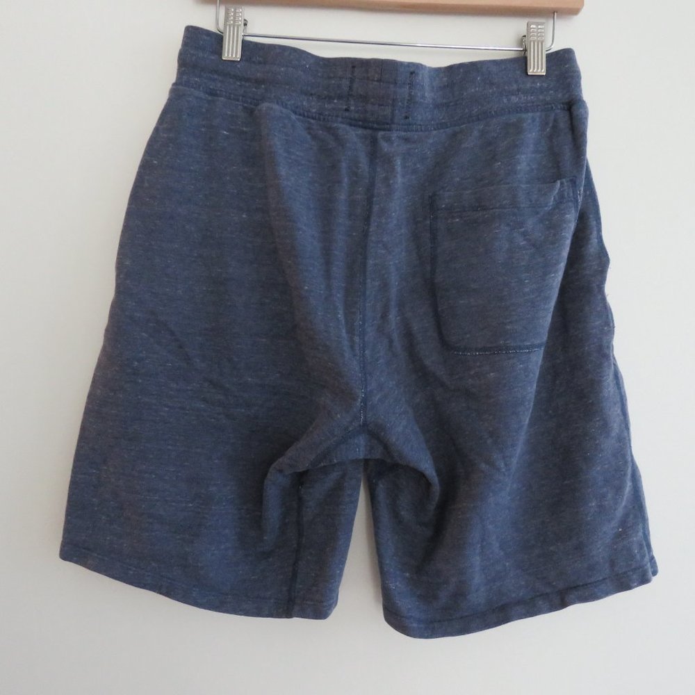 REIGNING CHAMP Heathered Blue Midweight Terry Sweat Short - Size M - Picture 10 of 13